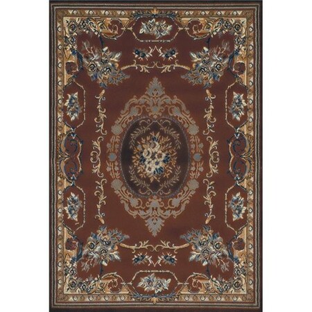 United Weavers United Weavers 940 38150 912 7 ft. 10 in. x 10 ft. 6 in. Manhattan Lexington Oversize Rug; Brown 940 38150 912